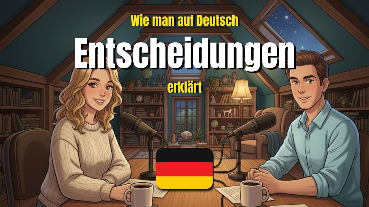 How to explain Decisions in German | German conversation exercise (A1-A2)