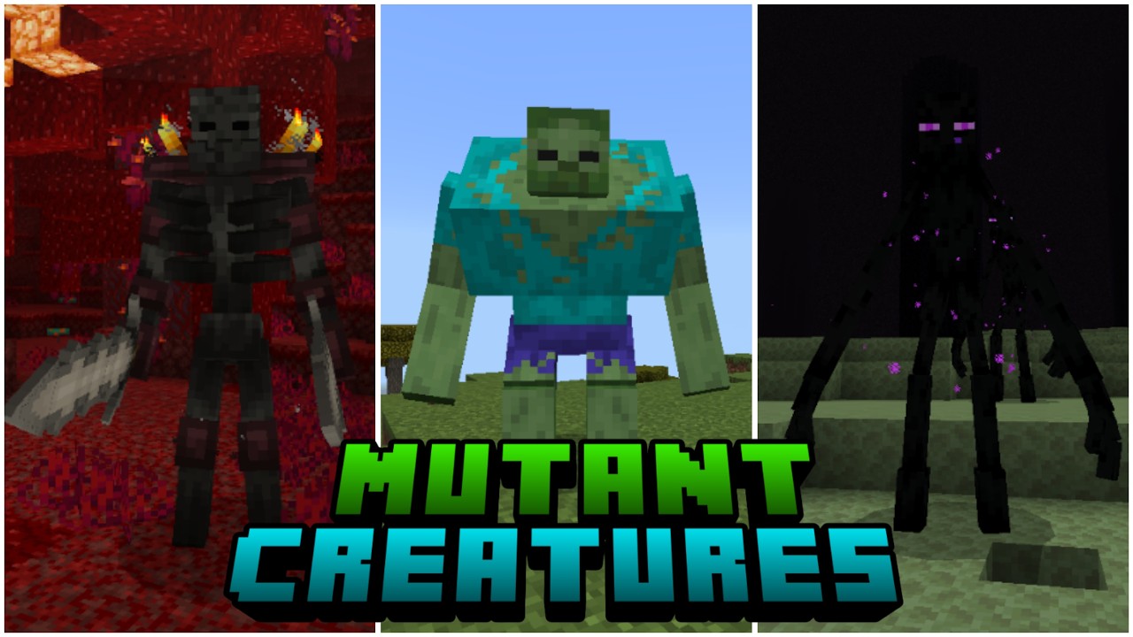 El Mejor Addon (Mod) de Mutantes para Minecraft Bedrock 1 21+