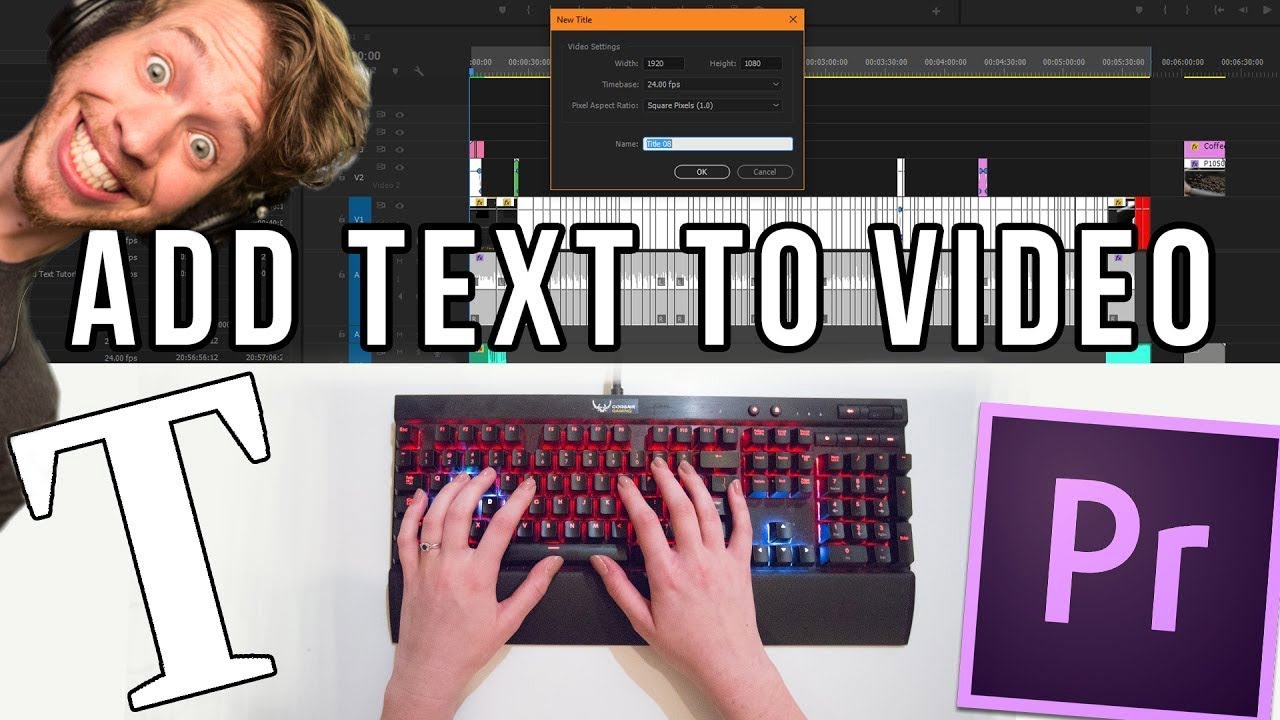 Как добавить текст в видеоурок | Adobe Premiere Pro CC 2017