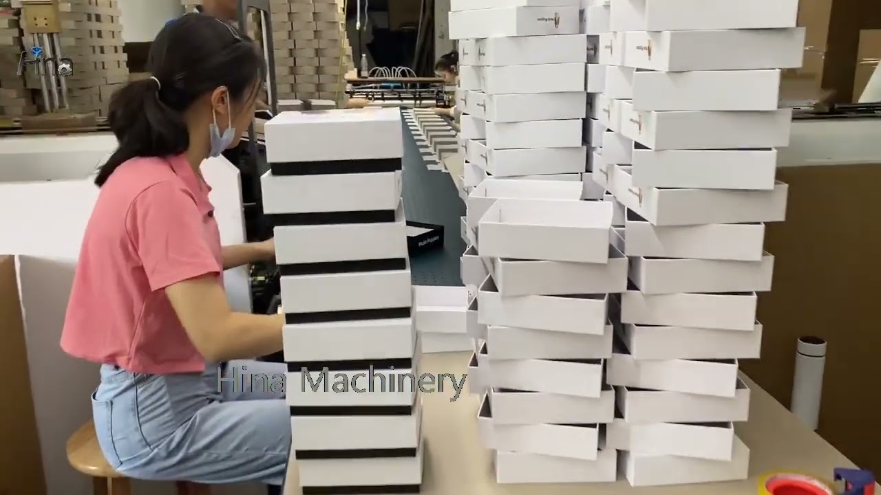 8.2 Popular semi-automatic Rigid Gift Sweet Ring Shoe box making machine bring you the best quality