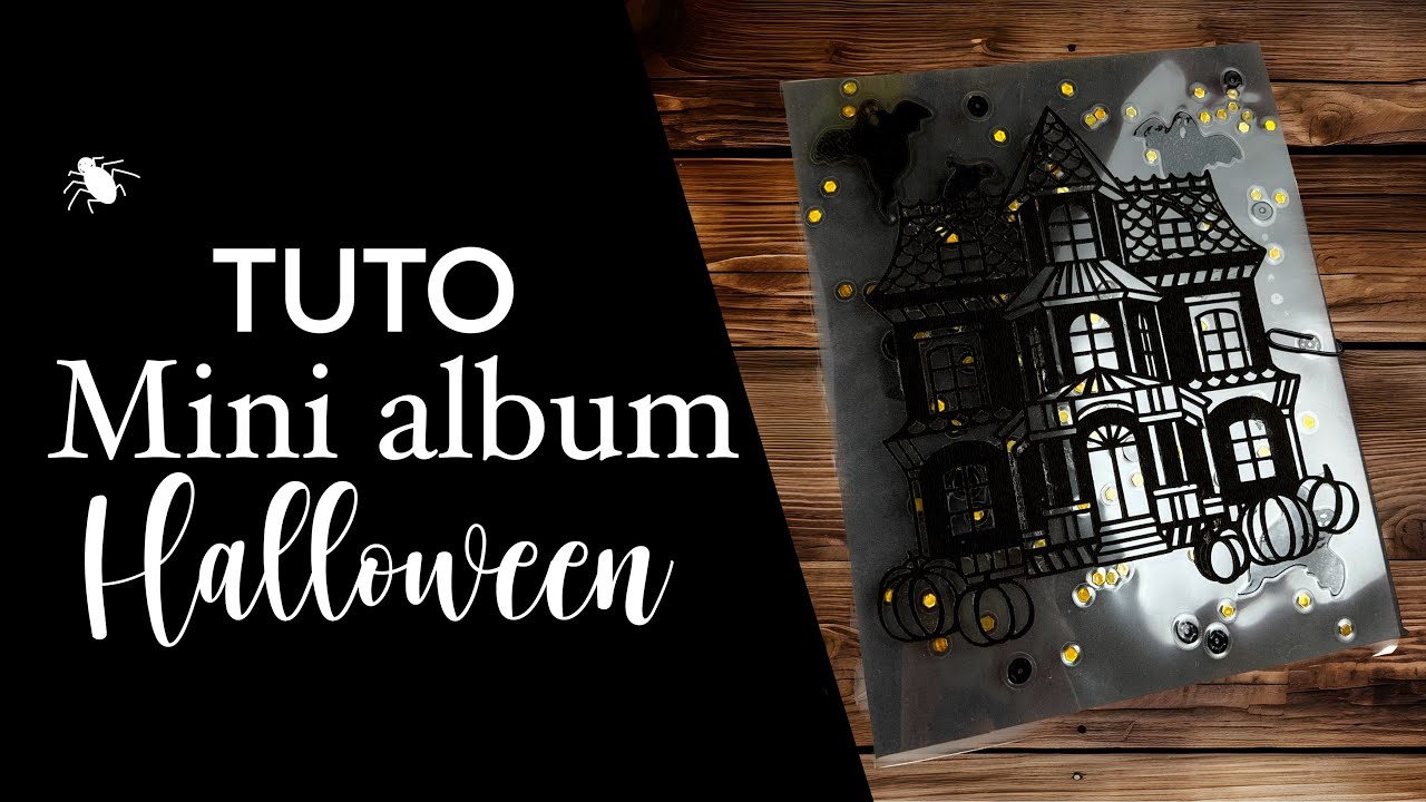 SCRAPBOOKING {TUTO } Mini album d'HALLOWEEN  PARTIE 1