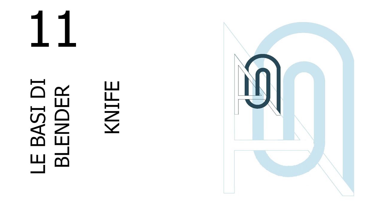 Blender Tutorial ita 11- Le basi: Il comando Kinfe