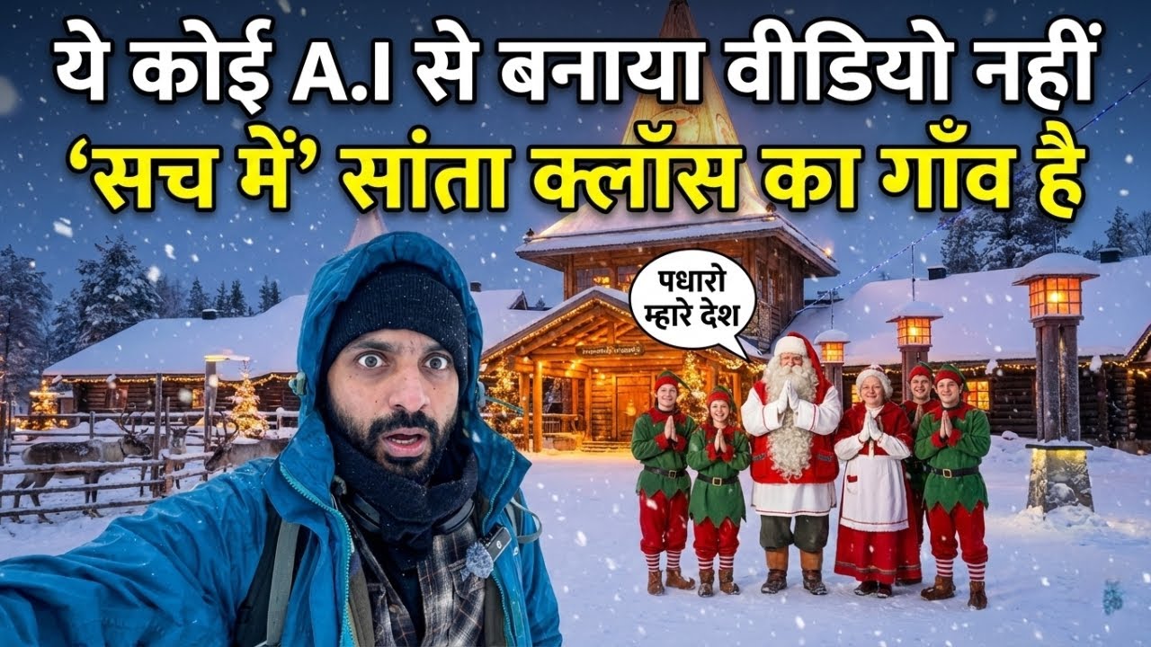 ये कोई AI से बनाया वीडियो नहीं सच में सांता क्लॉस का गाँव है