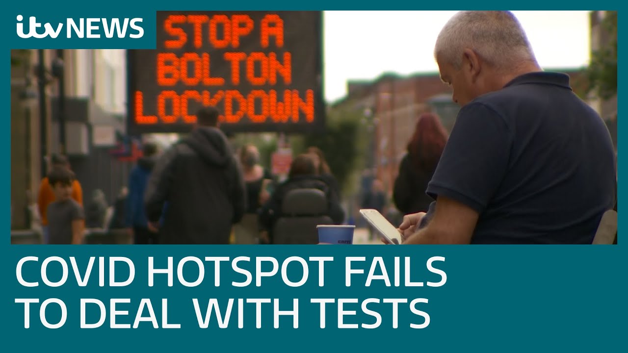 Residents in UK's largest Covid-19 hotspot struggle to secure tests | ITV News