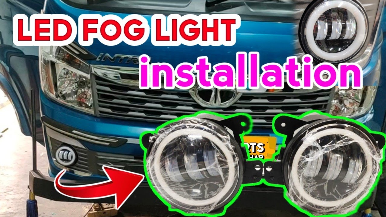 Led Fog Light Installation in Tata Intra | How To Install Foglight In Tata Intra #tatamotors #tata