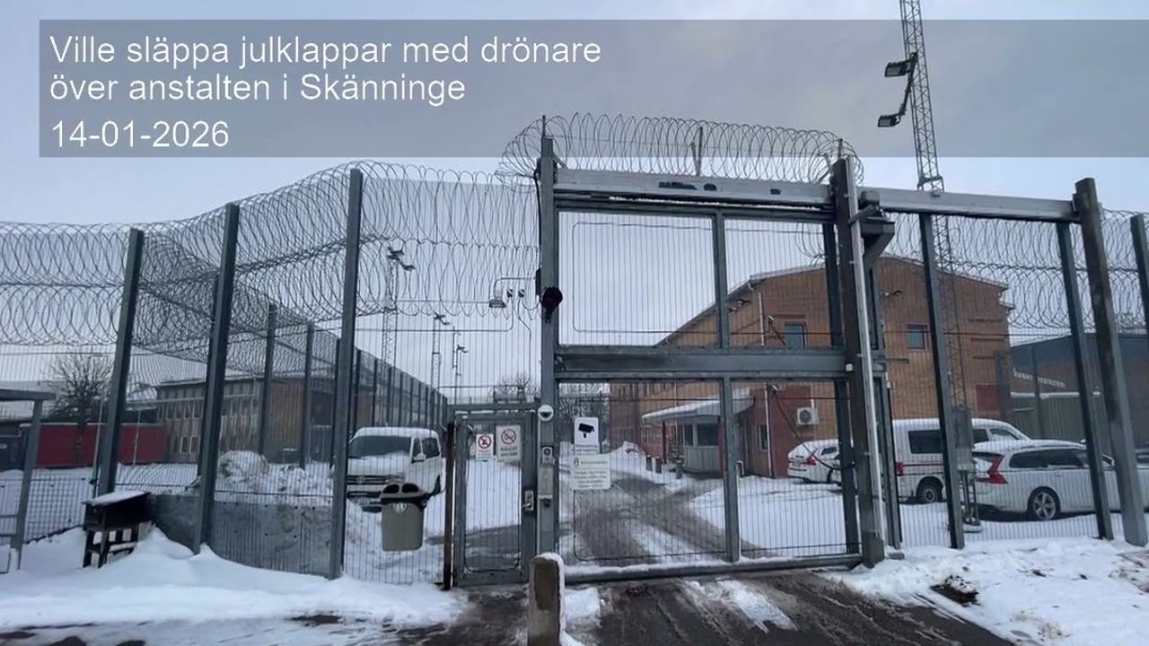 Ville släppa julklappar med drönare över anstalten i Skänninge