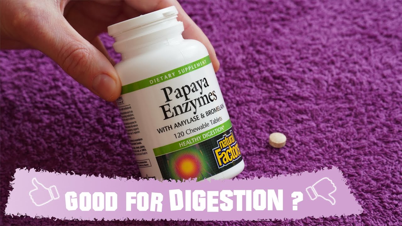 Review of Natural Factors Papaya Enzymes with Amylase & Bromelain - 120 Chewable Tablets