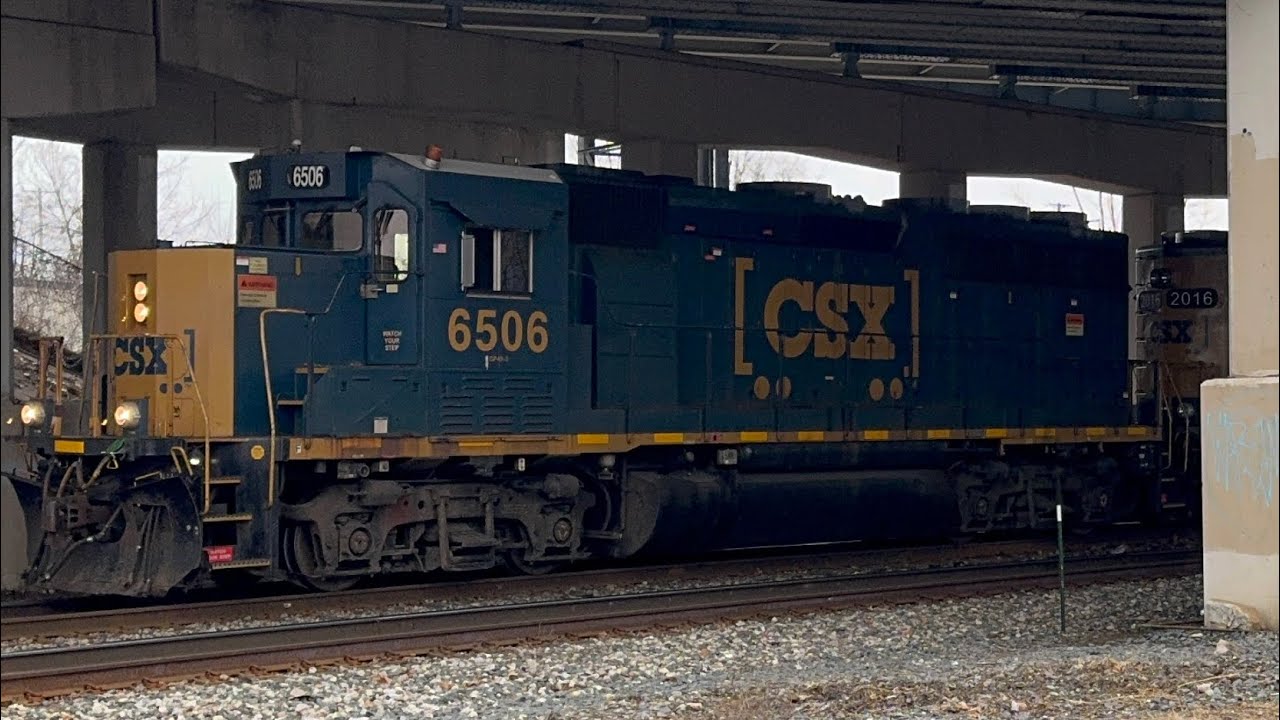 CSX 6506 w/Sweet K5LA Goes Below A Busy Highway on Y106-05 | 03/05/26