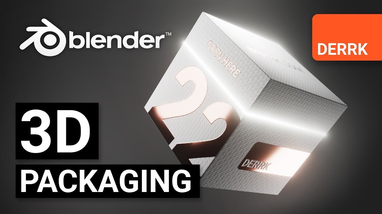 3D-дизайн упаковки + анимация в Blender 2.8 EEVEE