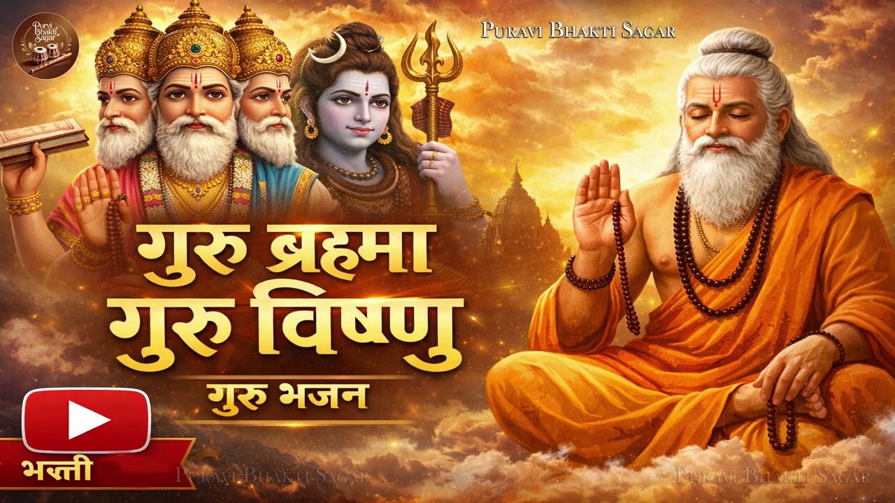 गुरु ब्रह्मा गुरु विष्णु | Guru Brahma Guru Vishnu | Brahma Vishnu Shiva Song | Purvi Bhakti Sagar