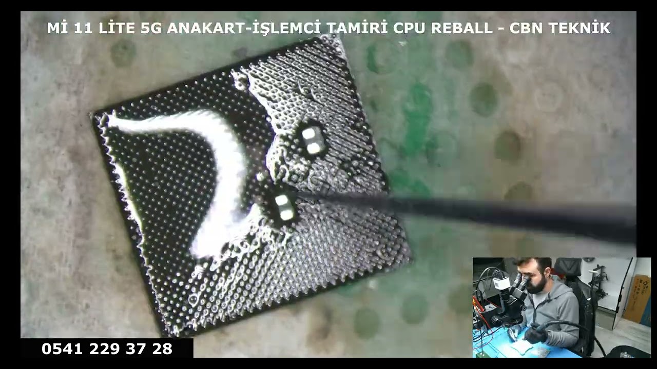 Mi 11 Lite 5G Açılmıyor Arızası - Anakart İşlemci Tamiri CPU Reball