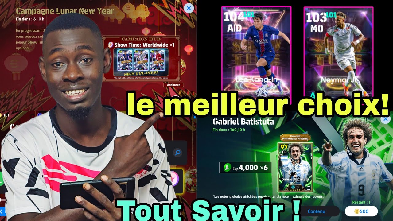 Quel joueur choisir ! Neymar, Lee-kang-in, Semih kilicsoy, Batistuta || Tout Savoir 