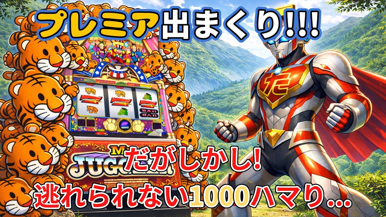 【マイジャグラーV】プレミアペカ出まくるも、お約束の1000Gハマり...。果たして勝てるのか？