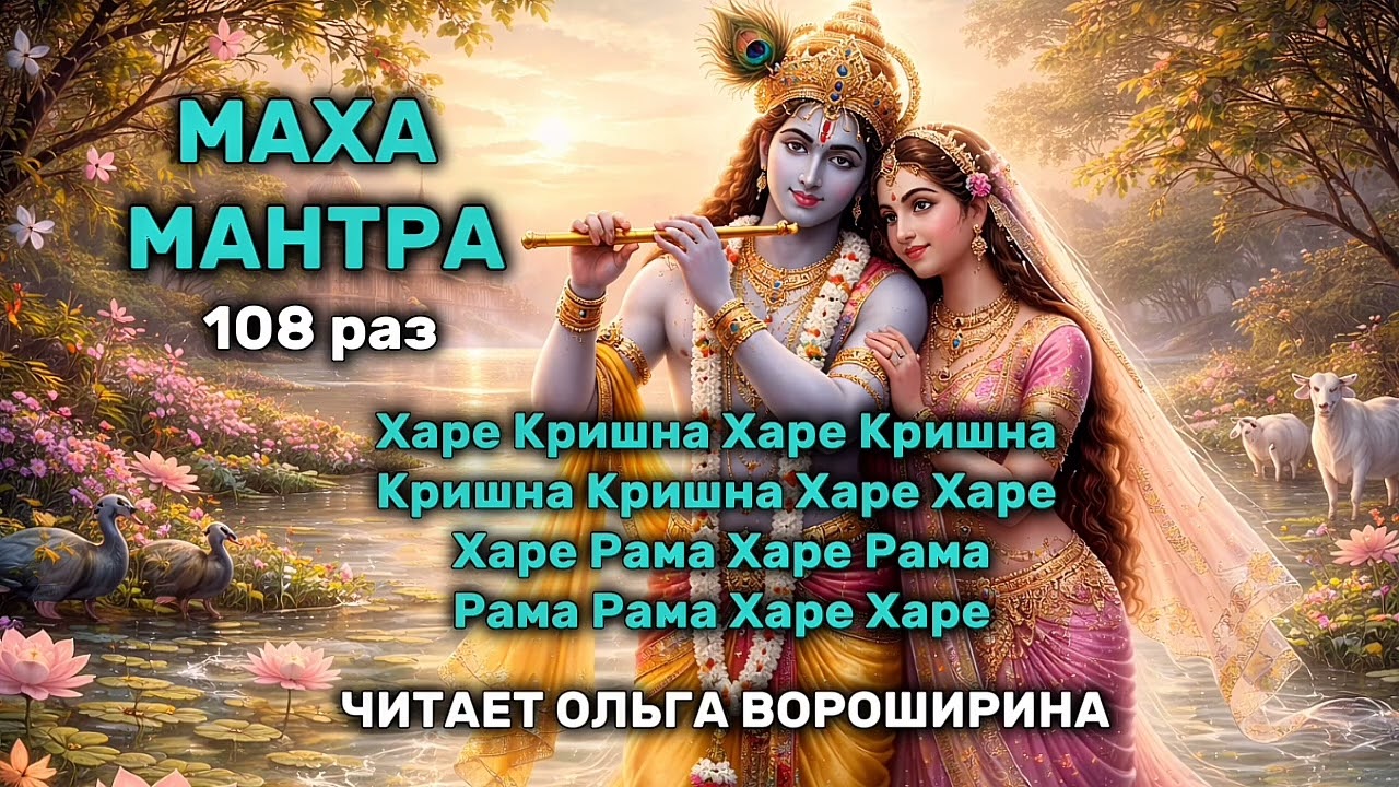 Маха Мантра Харе Кришна 108 раз