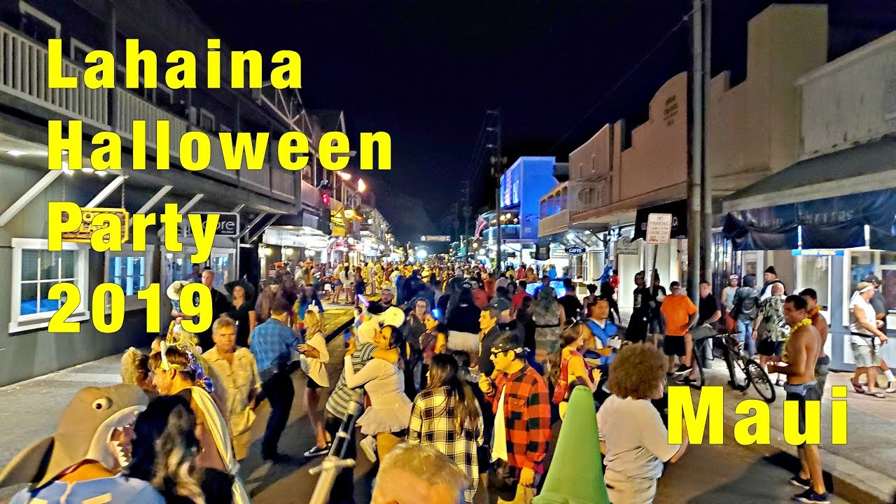 Halloween Lahaina Maui 2019. Fun Crazy Good Time. Family Parade