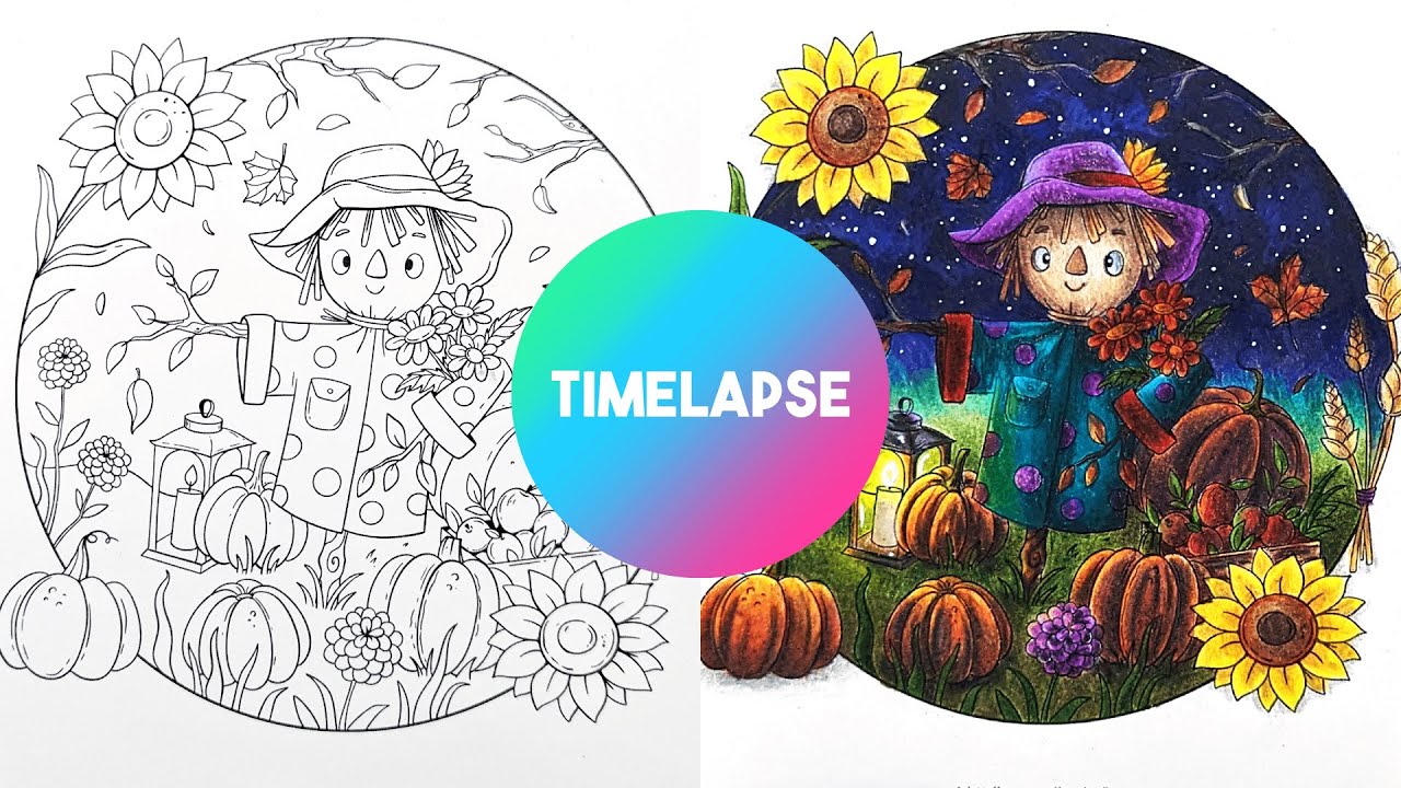 Freebie Coloring Page by Miranda Klein TIMELAPSE