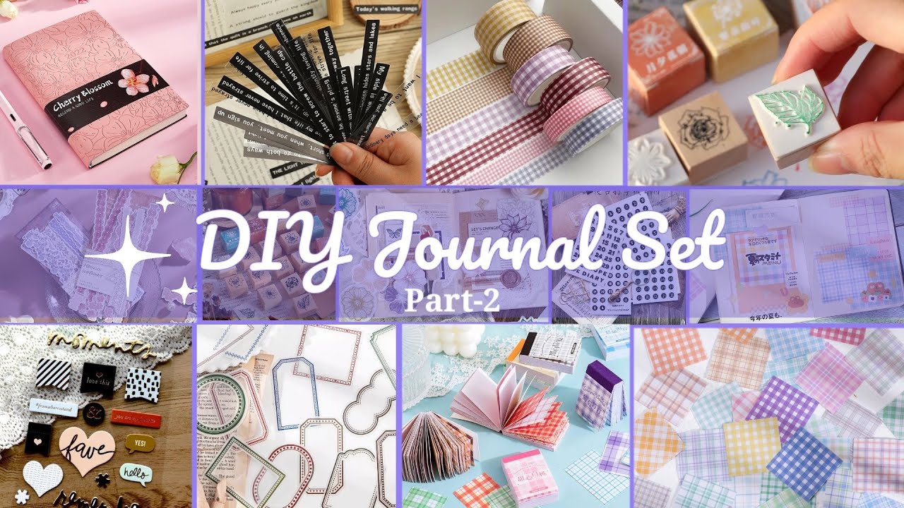 (Part-2) DIY JOURNAL SET /How to Make Journal Set at Home /DIY Journal kit / DIY Journal Stationary