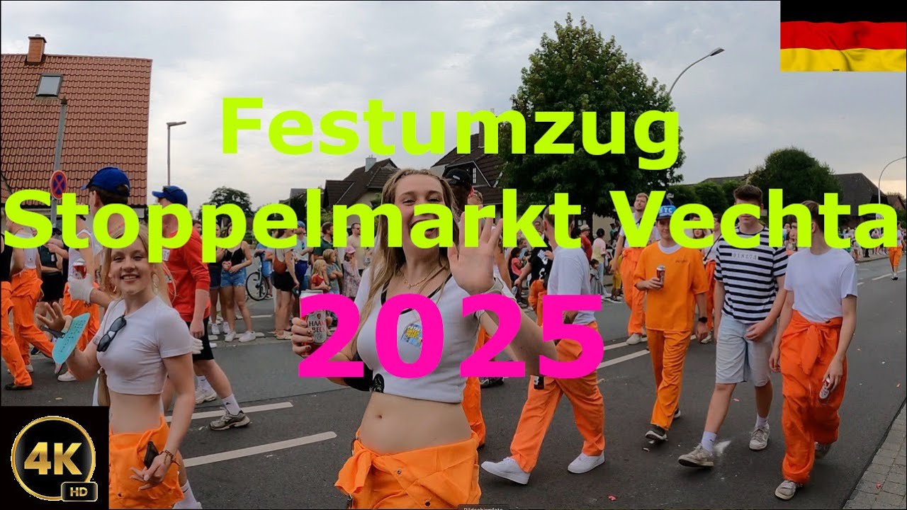 Festumzug🥁Stoppelmarkt Vechta 2025  4K
