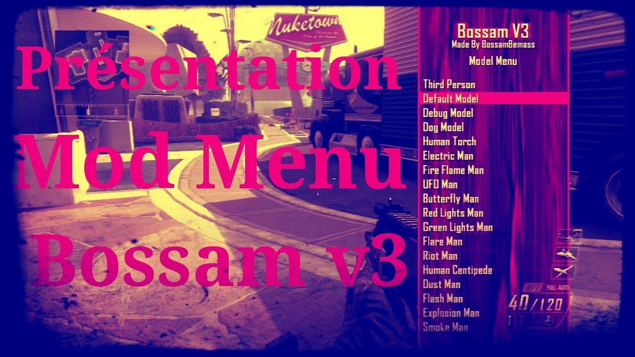 Présentation du mod menu [bossam v3] bo2 multiplayer pc +dowlaod