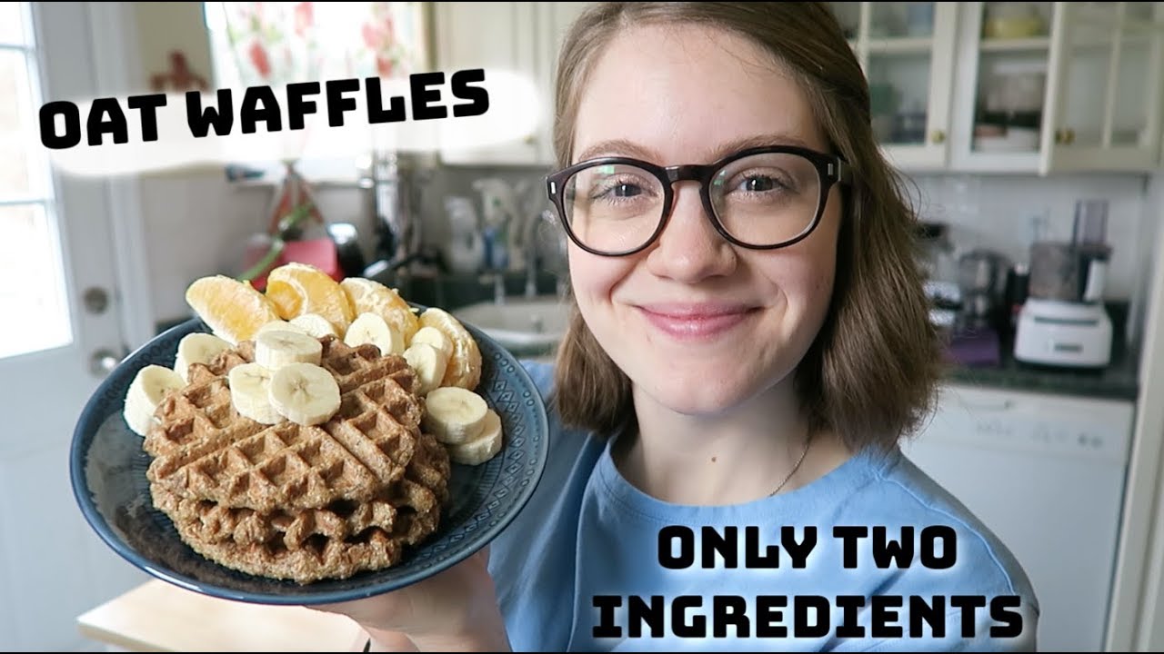 Простые овсяные вафли (из двух ингредиентов)