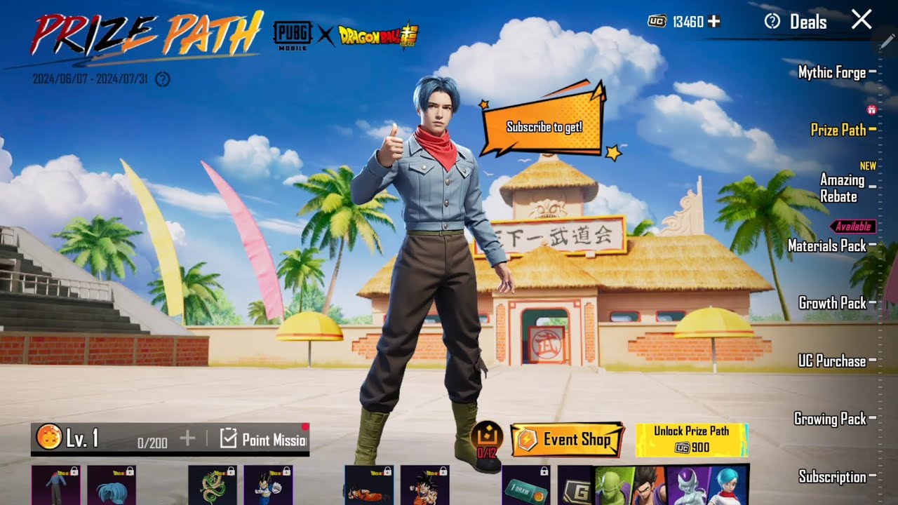 900UC DRAGONBALL PRIZE PATH OPEN #PUBGMOBILE #dragonball #DP #CRATEOPENING