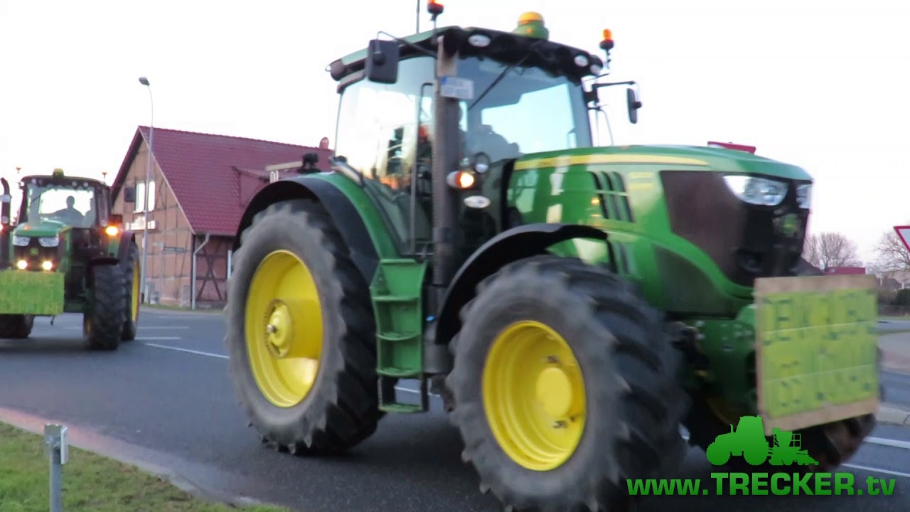Trecker Korso 17.01.2020 Stralsund - Greifswald - Stralsund Standort Poggendorf b Grimmen