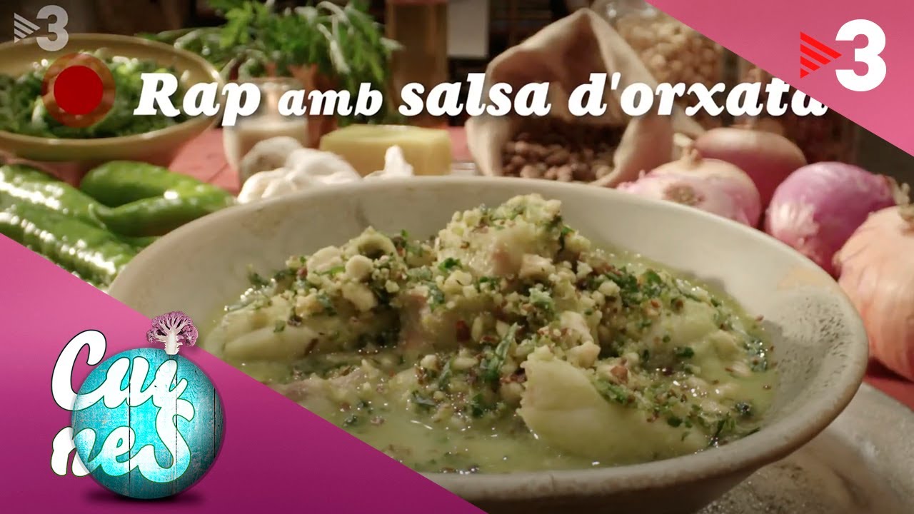 Tatin de ceba i rap amb salsa d'orxata - Cuines