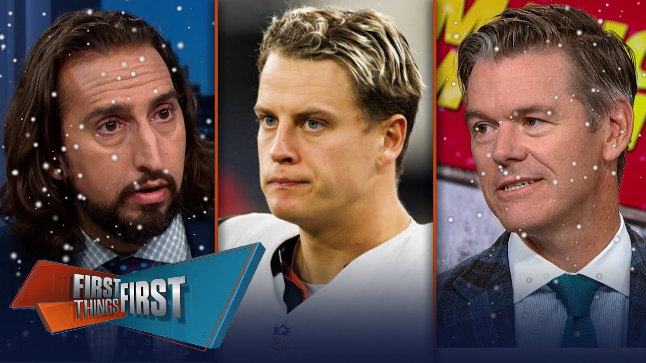 Joe Burrow slips underneath Lamar, Kyler Murray at bottom of Mahomes Mountain | FIRST THINGS FIRST