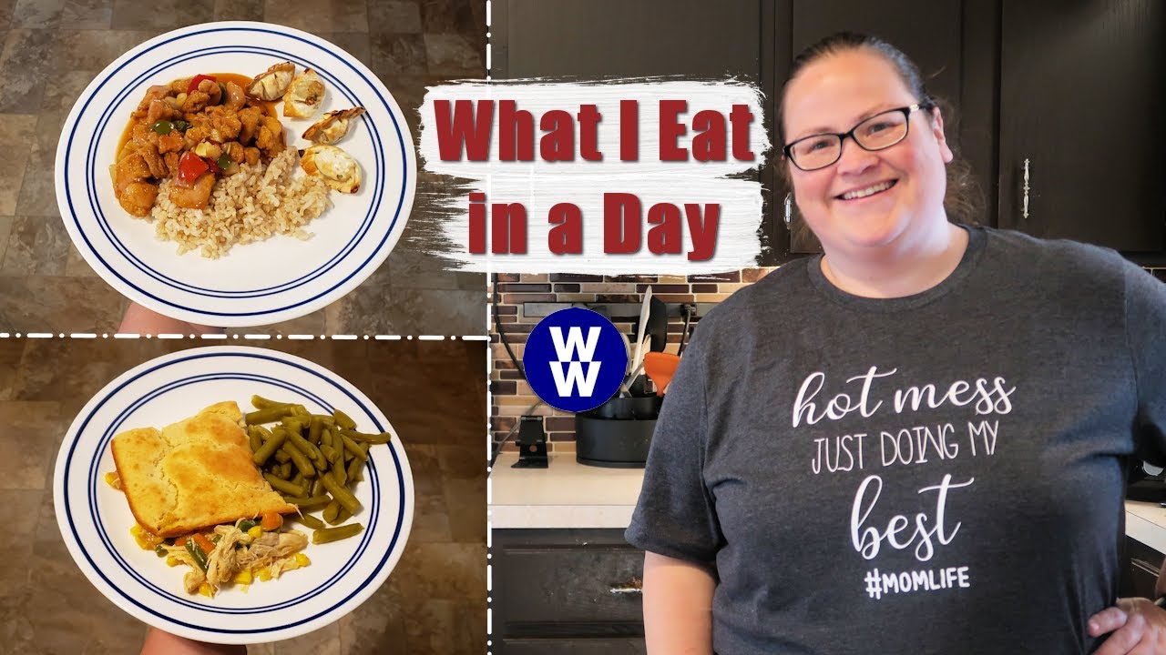 What I Eat in a Day | WW Green Plan | Trader Joe's Kung Pao Chicken | Chicken Pot Pie