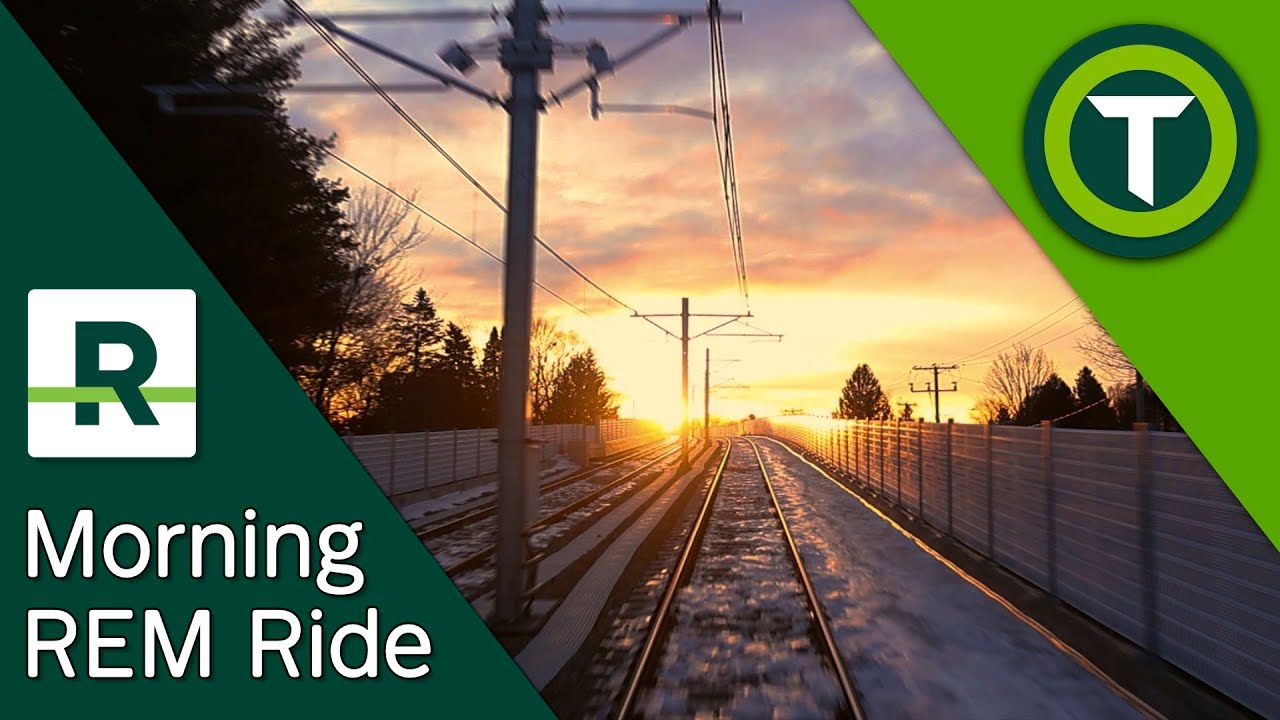 [Réseau Express Métropolitain] Early Morning REM Ride From Deux-Montagnes To Gare Centrale