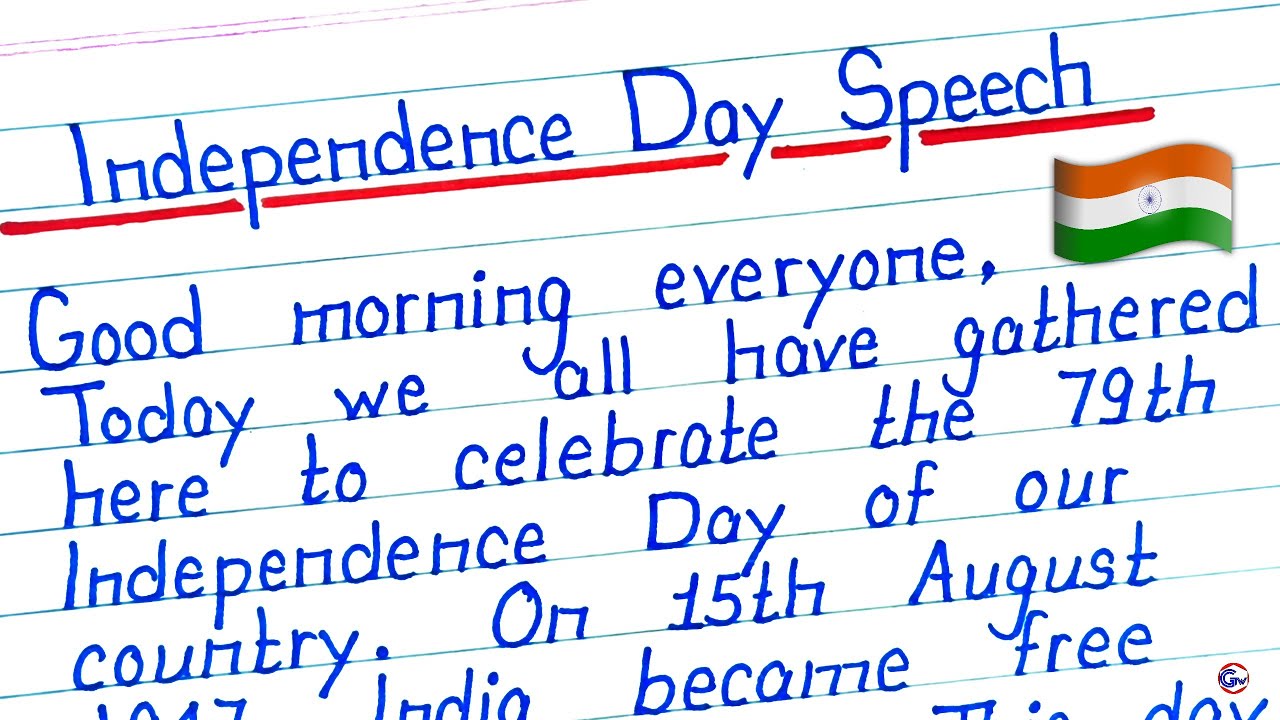15 August Independence Day Speech In English 2025