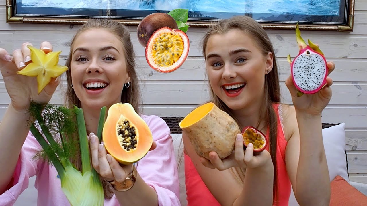 TESTER UT TROPISKE FRUKTER! - Med søstreren min!