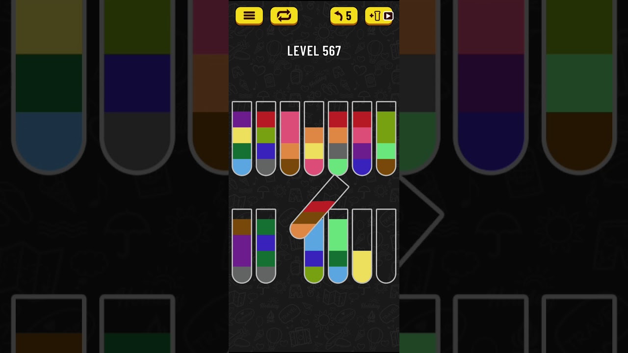 Water Sort Puzzle - level 567