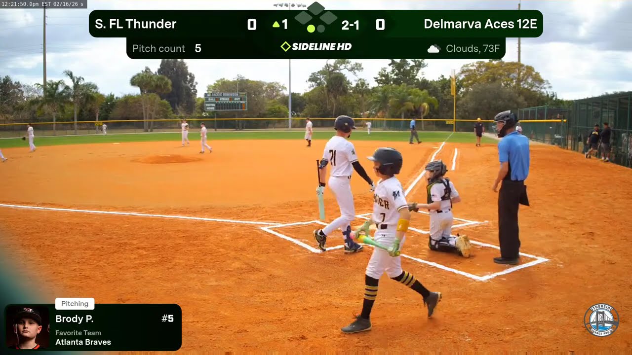 Delmarva Aces 12E vs. S. FL Thunder (2026.02.16)