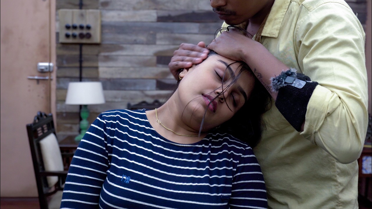 She Knows How to Enjoy ASMR Head Massage and She Slept | Indian Massage