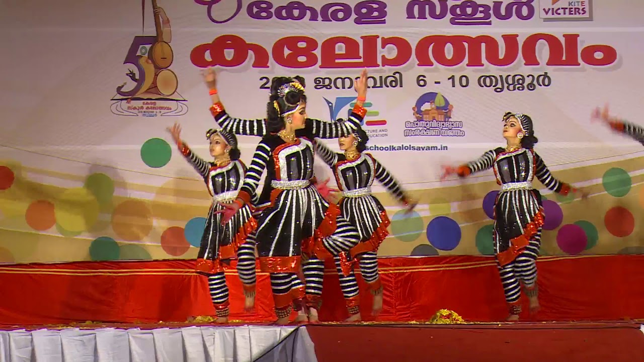 58th kerala school kalolsavam 2018 (hs girls) GROUP DANCE amritha and team