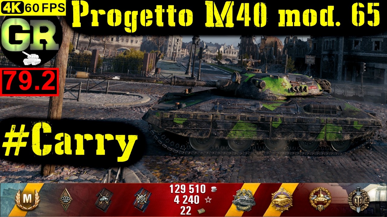 World of Tanks Progetto M40 mod. 65 WoT Replay - 10 Kills 6.3K DMG(Patch 1.4.0)