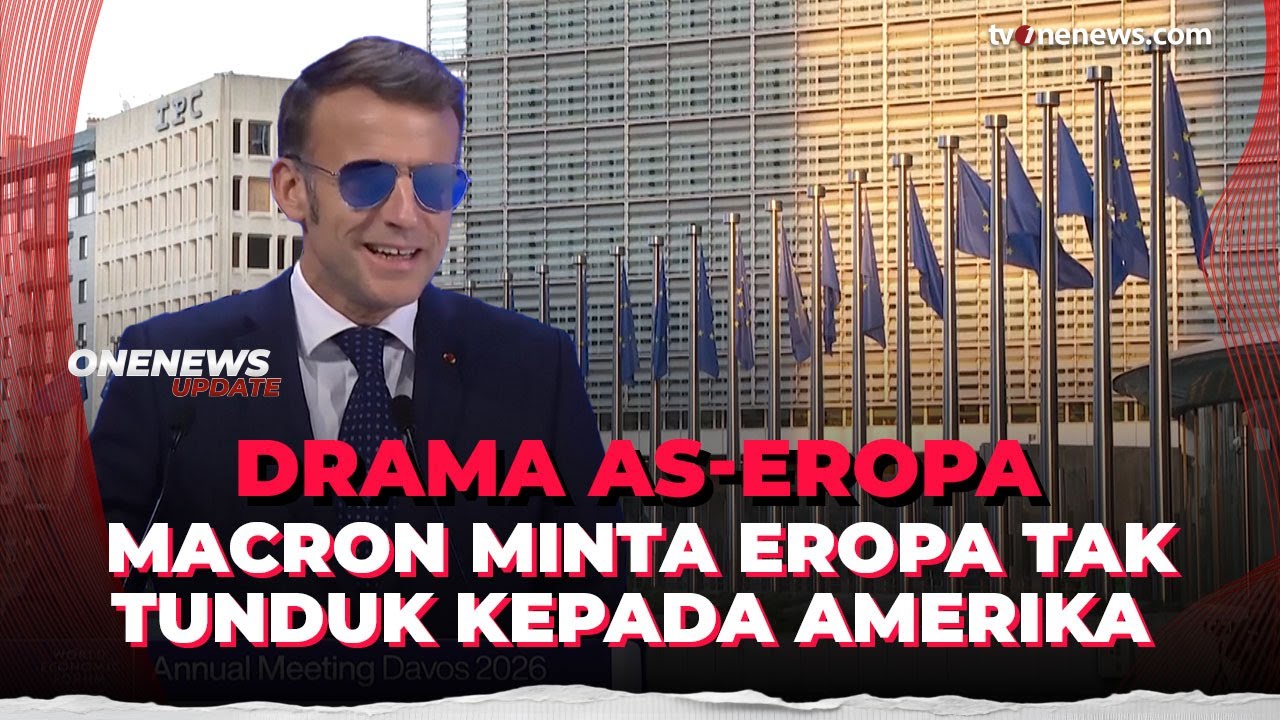 Macron Minta Eropa Tak Tunduk pada Tekanan Amerika | OneNews Update