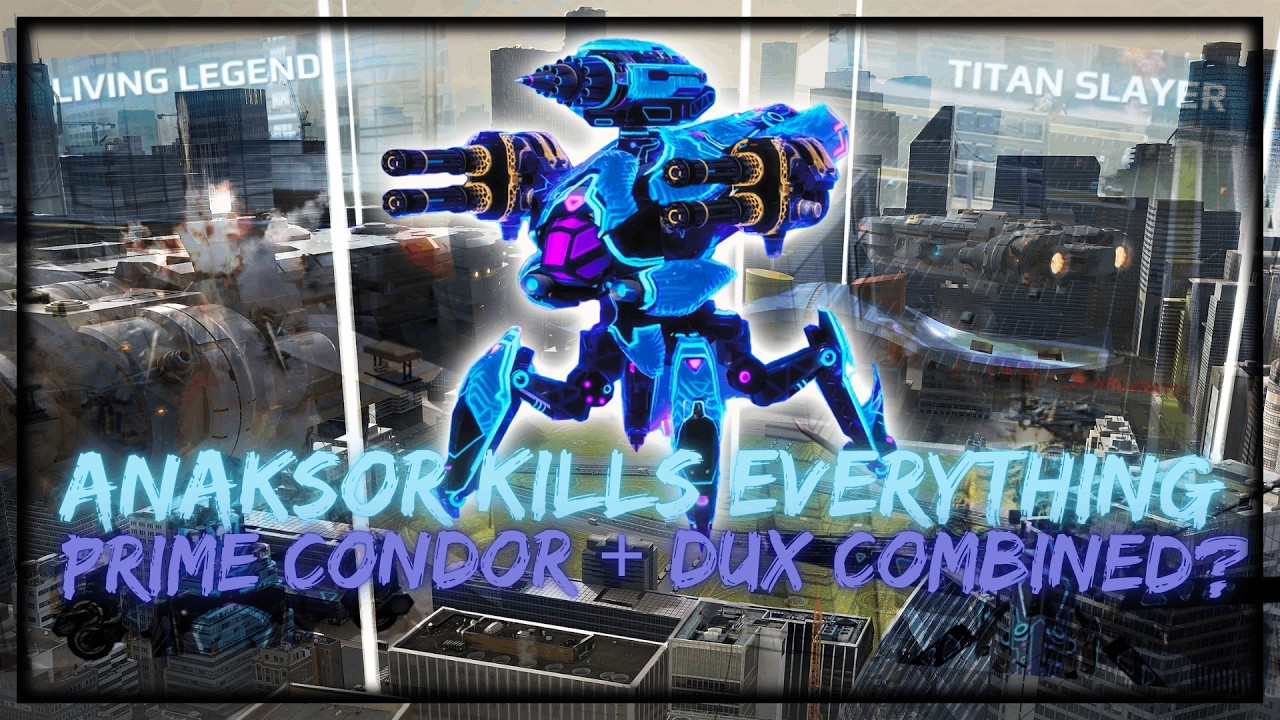New Neon Anaksor is Out & Obliterates Everything... Prime Condor + Dux Combined? | War Robots