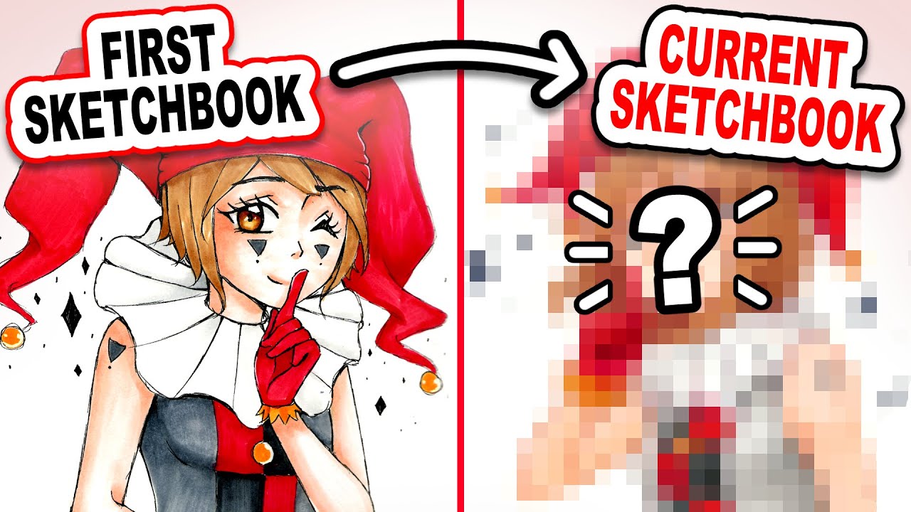 ❤️Redrawing Pages from MY FIRST SKETCHBOOK! 🖤