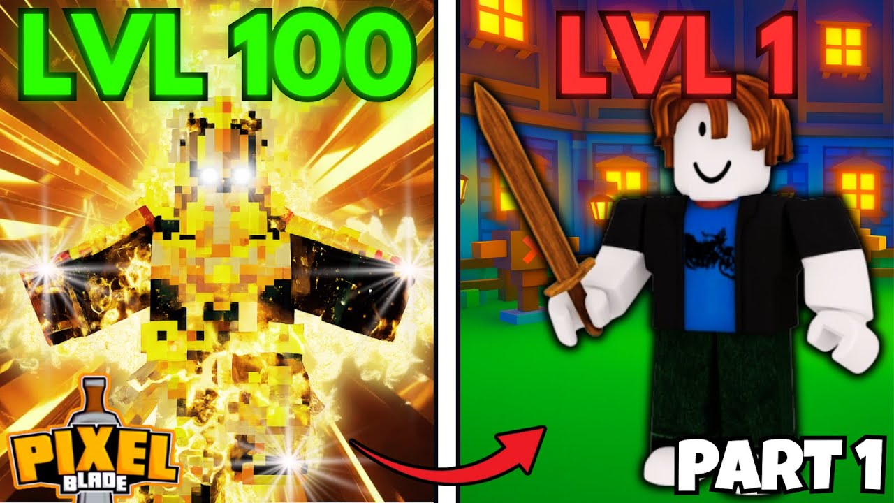 Я начал всё с нуля в Roblox Pixel Blade... (Часть 1)
