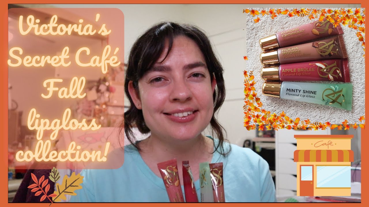 Victoria's Secret Café Fall lipgloss collection 2024: lip swatches/first impre. + minty shine gloss