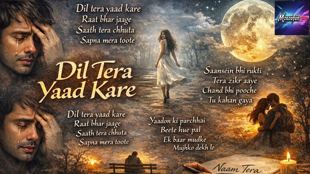 Dil Tera Yaad Kare 💔 | Heart Touching Sad Love Song 2026 |  Breakup Song | Official Music Video