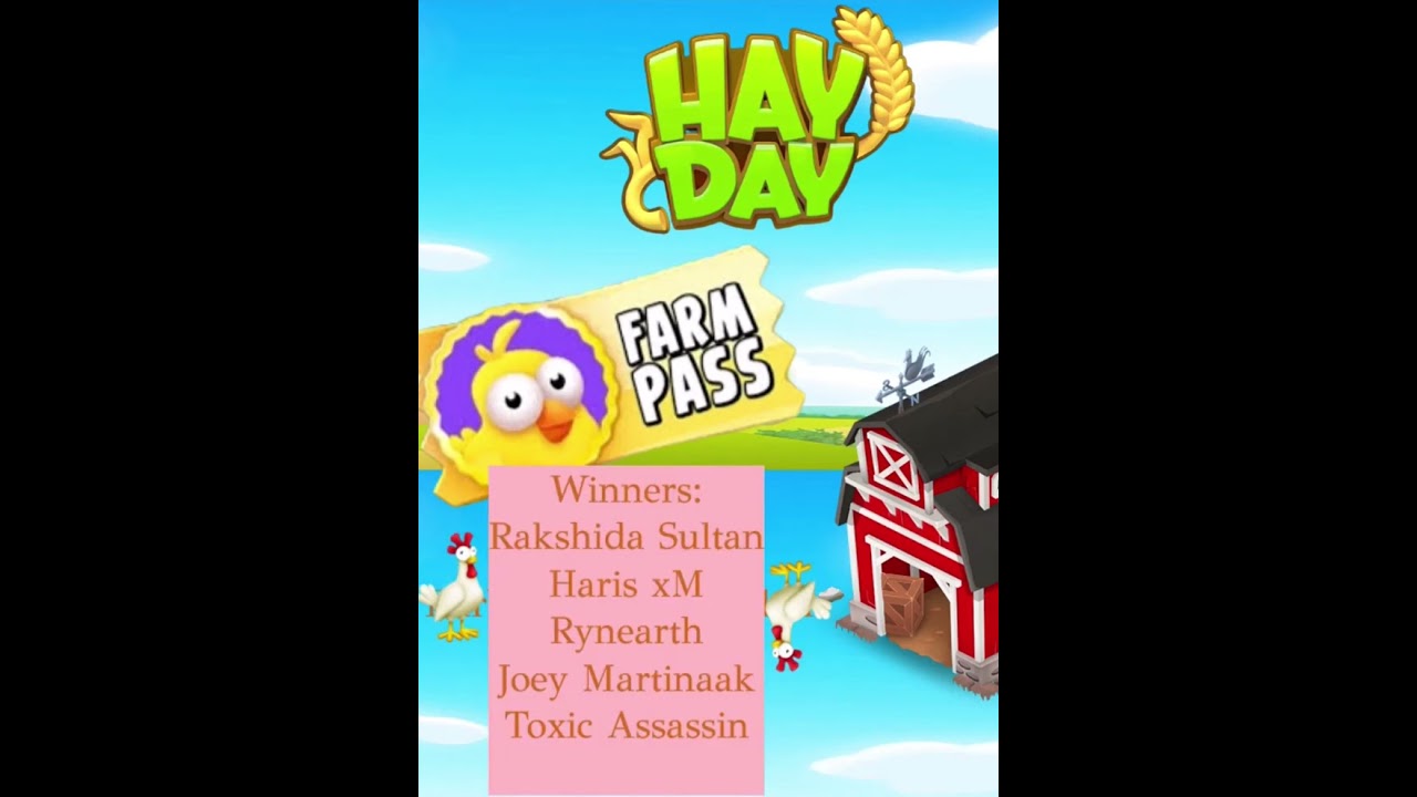 Hay Day Giveaway Winners! 🎉 #shorts