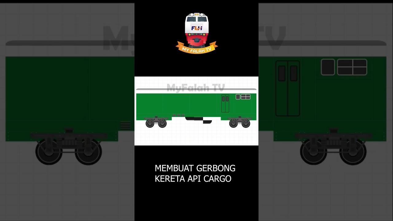 Membuat Gerbong Kereta Api Cargo #shorts #keretaapi #gerbongkeretaapi #railfans
