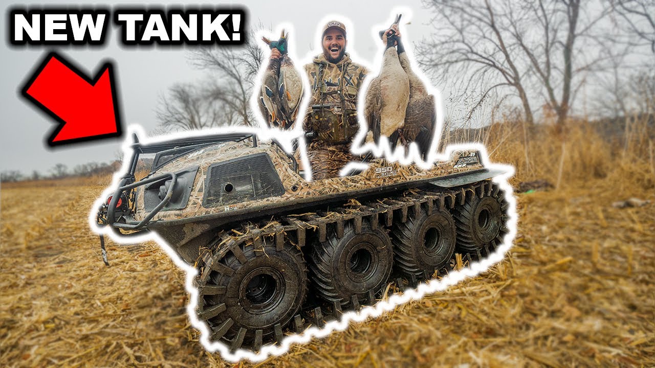 I Bought a NEW TANK and Took It HUNTING! (Amphibious 8x8 with TRACKS!) Catch Clean Cook
