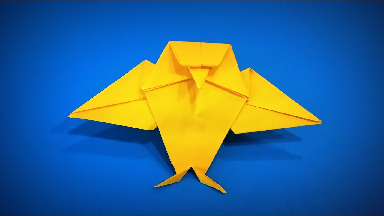 Оригами птицы. Как сделать бумажную сову Бумажные поделки