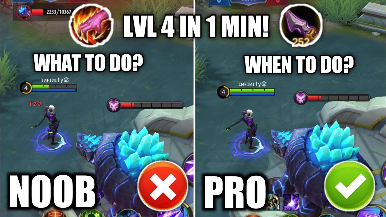 REACH LEVEL 4 IN 1 MINUTE! HOW TO SOLO TURTLE AT LVL.4 WITHOUT LOSING ANY HP? MOBILE LEGENDS