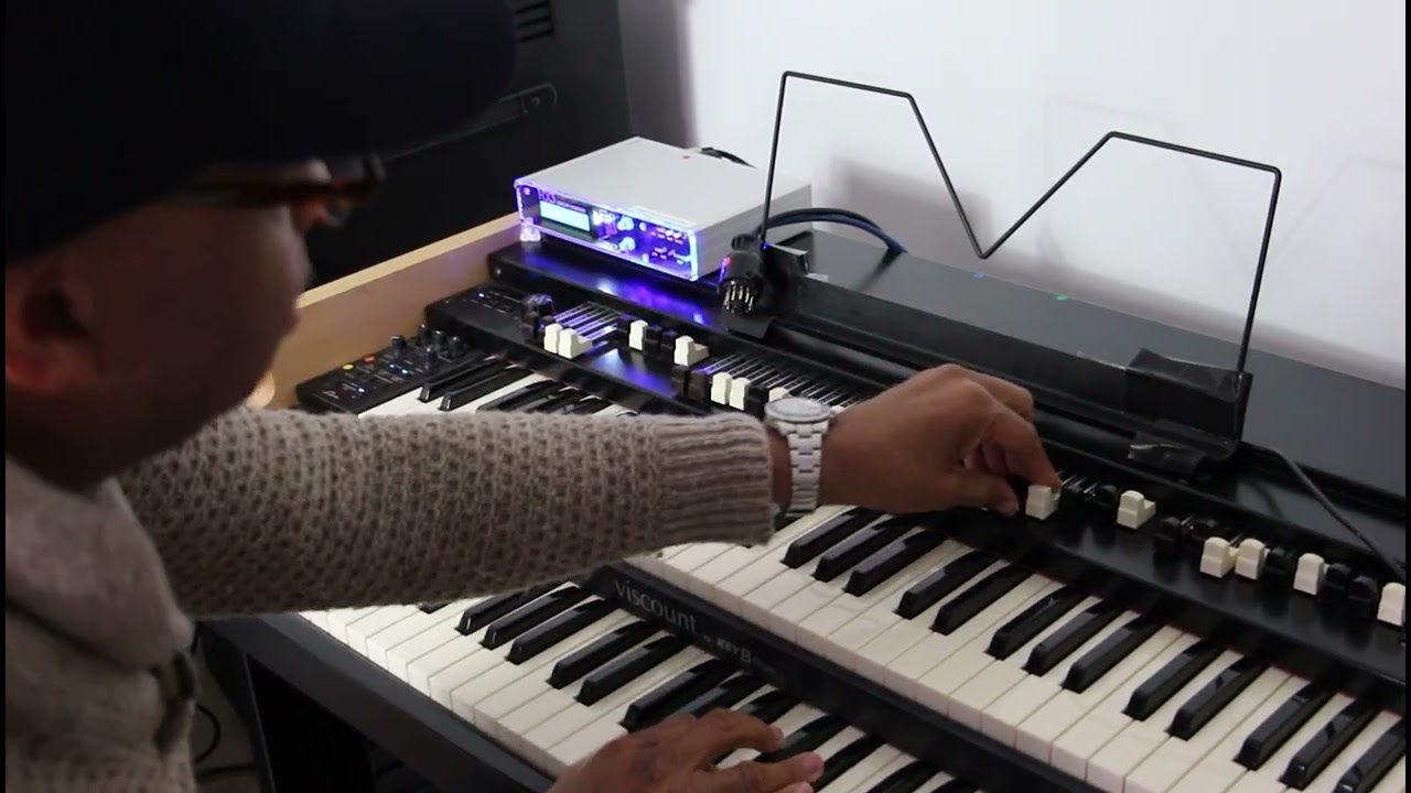 HX3 Organ Module demo - no Leslie - Amazing internal sim into roland KC-350 keyboard amp