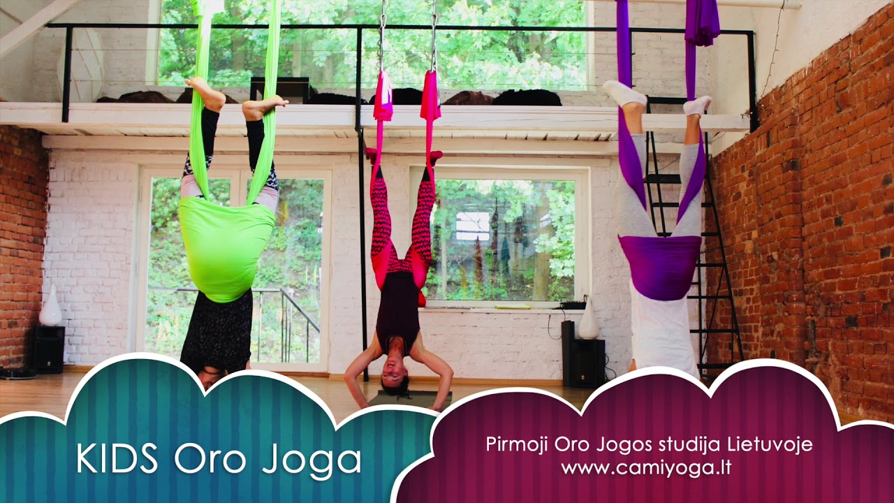 KIDS Oro Joga -  CamiYoga Ore vaikams // Kids aerial yoga